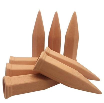 Terracotta Self Watering Plant Stakes for Indoor & Outdoor Plants