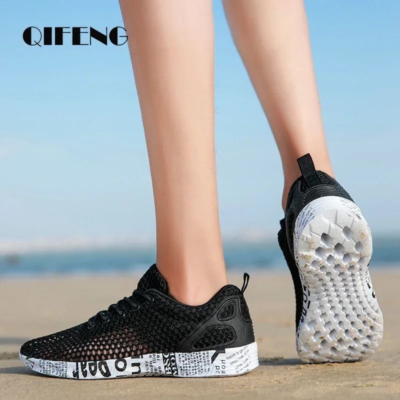Breathable Mesh Aqua Sneakers for Men Lightweight Sport Casual Walking Shoes for Summer Beach and Outdoors