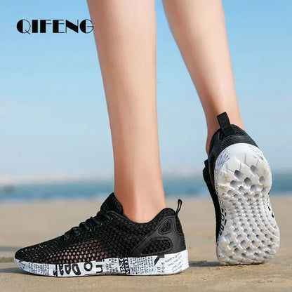 Breathable Mesh Aqua Sneakers for Men Lightweight Sport Casual Walking Shoes for Summer Beach and Outdoors