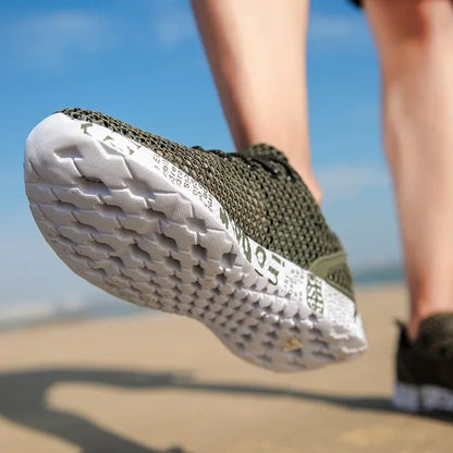 Breathable Mesh Aqua Sneakers for Men Lightweight Sport Casual Walking Shoes for Summer Beach and Outdoors