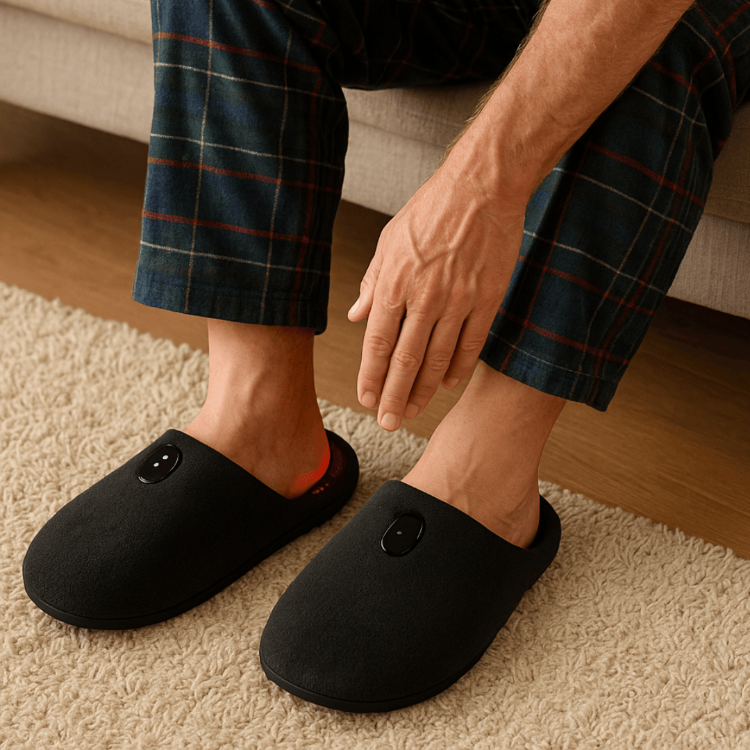 Rechargeable Red Light Therapy for Feet, Pulse Foot Therapy Device at Home for Inflammation & Itchiness Relief