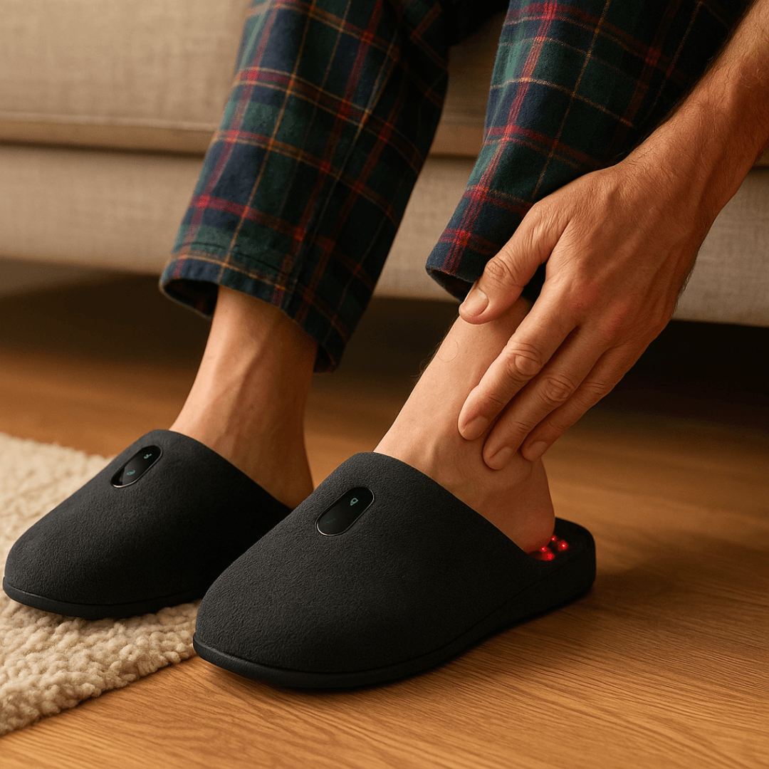 Rechargeable Red Light Therapy for Feet, Pulse Foot Therapy Device at Home for Inflammation & Itchiness Relief