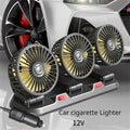 3 head 12v car cigar