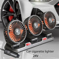 3 head 24v car cigar