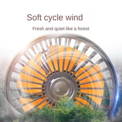 Adjustable Multi-Head Car Fan with USB or 12V Power