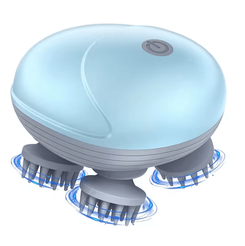Electric Scalp and Body Massager Vibrating Kneading Head Neck and Deep Tissue Tool