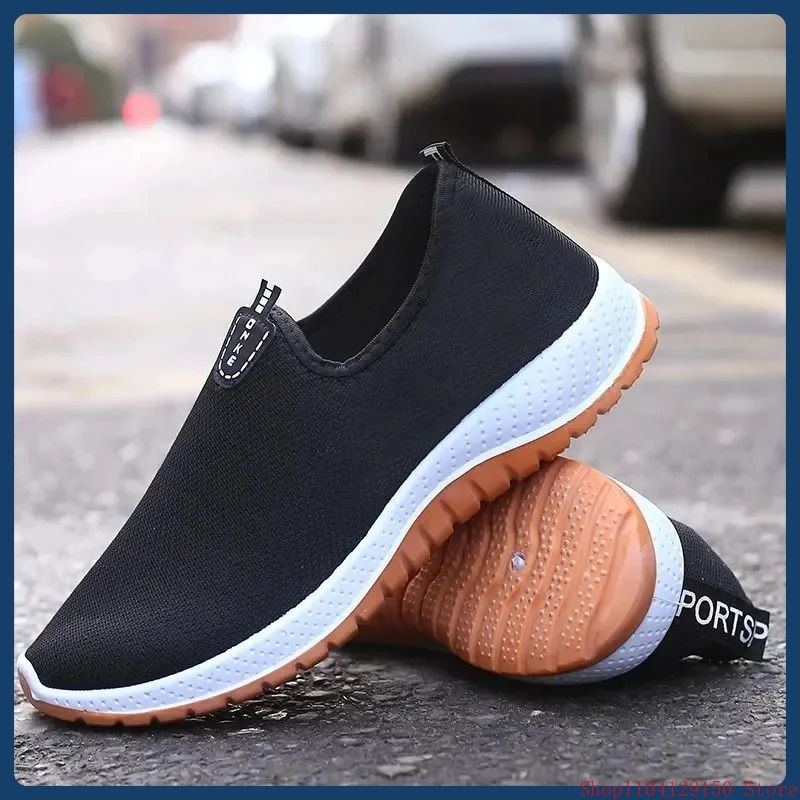 Mens Breathable Mesh Running Shoes with Soft Sole for Everyday Comfort