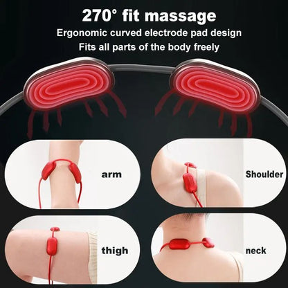 Mini Smart Hanging Neck Massager with Heat and EMS Pulse Relief