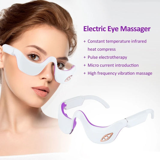 Electric Eye Massager with Heat and Vibration for Fatigue and Wrinkle Relief