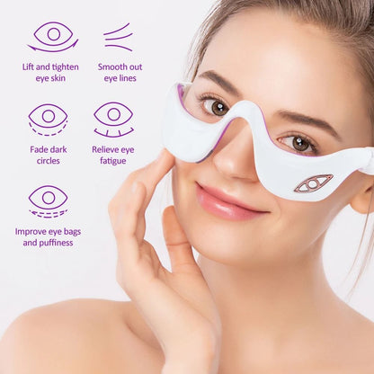 Electric Eye Massager with Heat and Vibration for Fatigue and Wrinkle Relief