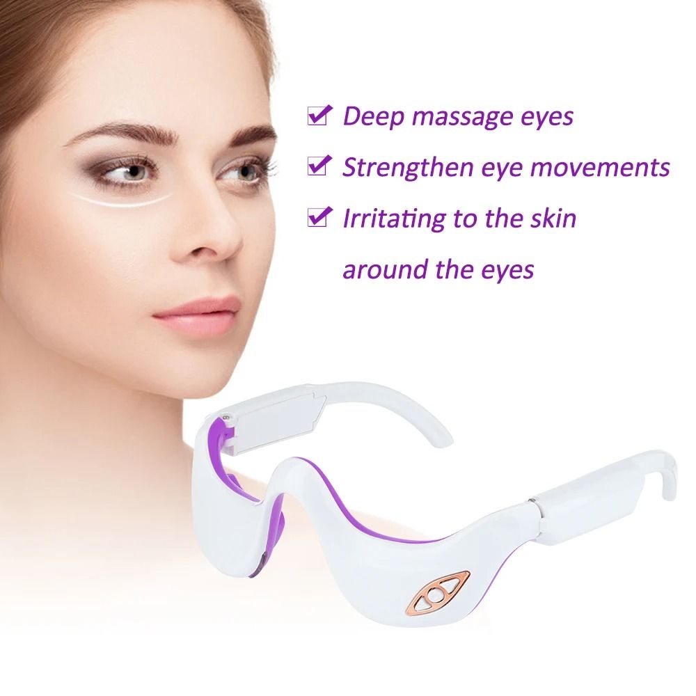 Electric Eye Massager with Heat and Vibration for Fatigue and Wrinkle Relief