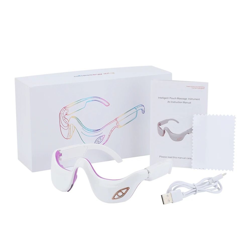 Electric Eye Massager with Heat and Vibration for Fatigue and Wrinkle Relief