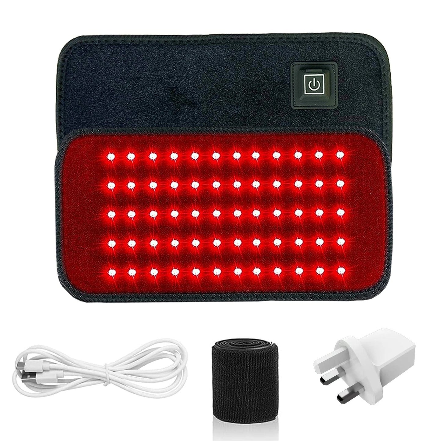 Red and Infrared Light Therapy Belt with 60 LEDs for Slimming and Pain Relief