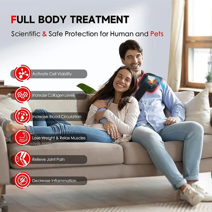 Red and Infrared Light Therapy Belt with 60 LEDs for Slimming and Pain Relief