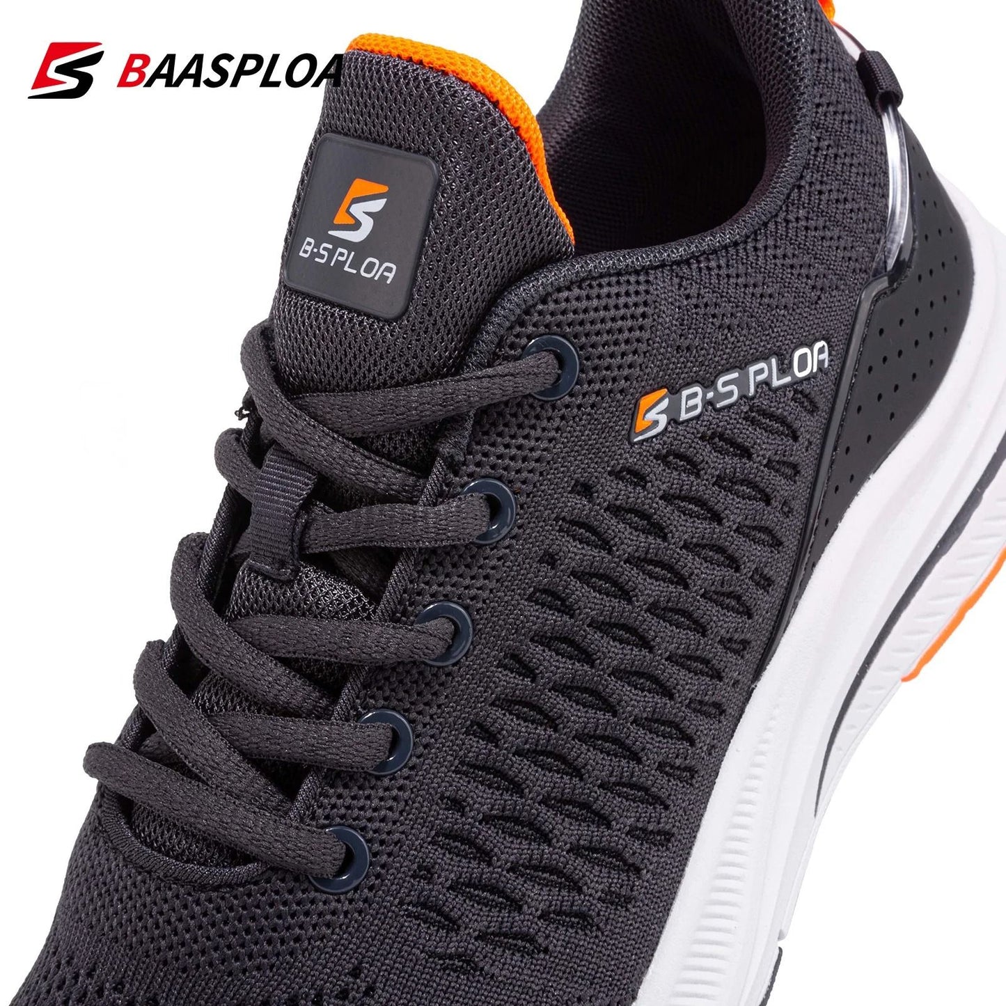Lightweight Breathable Mesh Running Shoes for Men with Cushioned Sole and Lace Up Comfort for Casual or Outdoor Sports