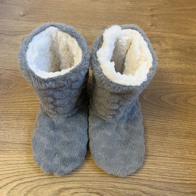 Winter Velvet Slipper Socks for Women with Anti Slip Sole Thick Lining High Tube Design for Indoor Floor Comfort