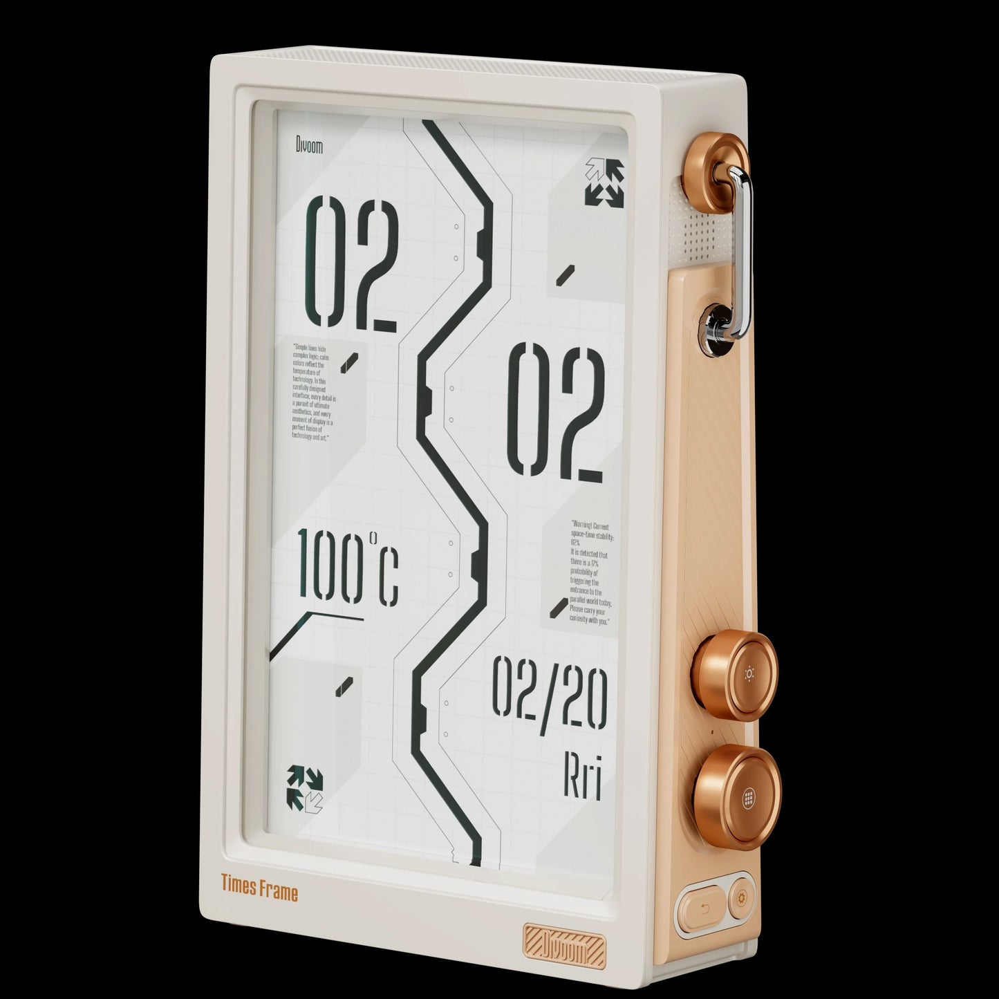 Smart HD Clock Frame with Crypto Stocks Calendar and Weather Display