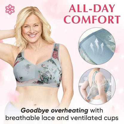 Everyday Ice Silk Lace Cooling Comfort Bra for Women