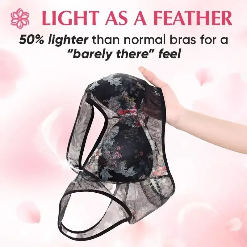 Everyday Ice Silk Lace Cooling Comfort Bra for Women