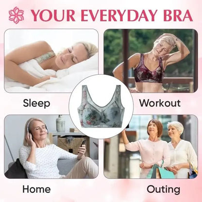 Everyday Ice Silk Lace Cooling Comfort Bra for Women