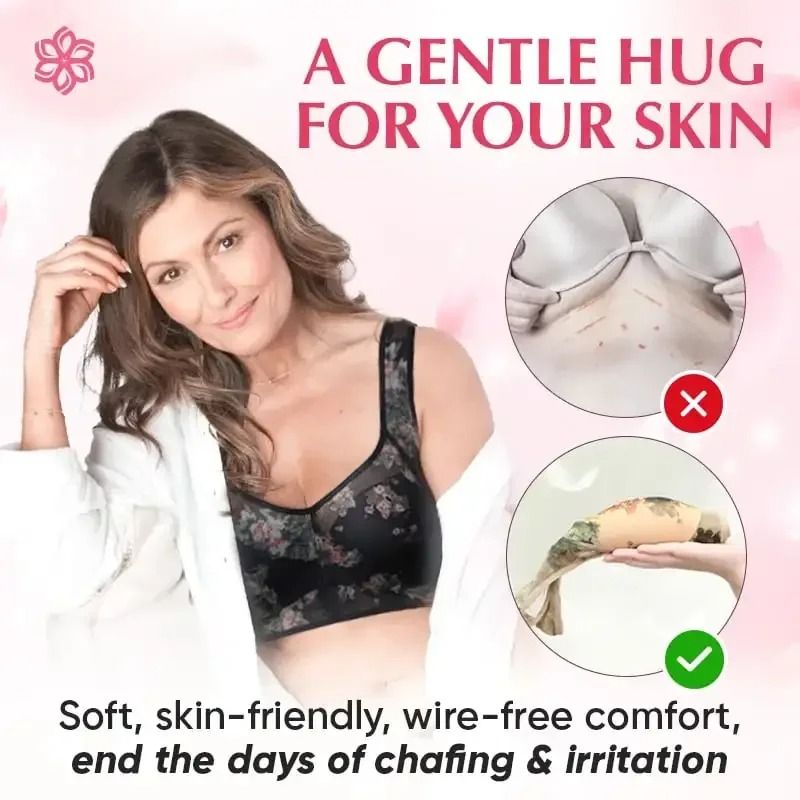 Everyday Ice Silk Lace Cooling Comfort Bra for Women