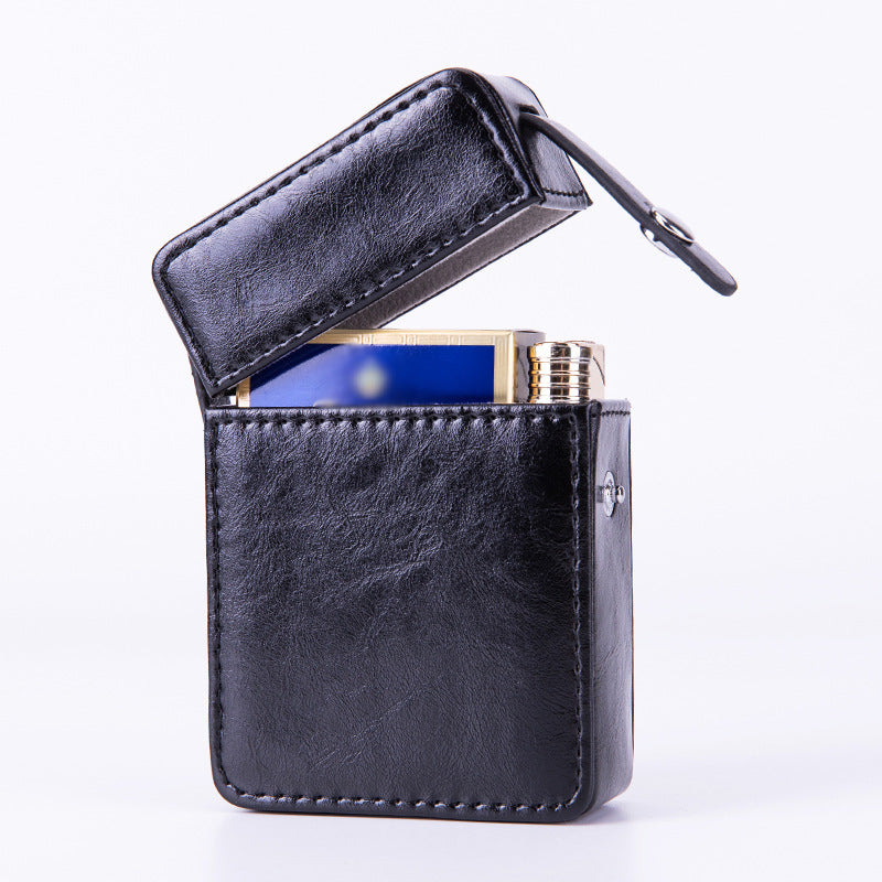 Pocket Leather Cigarette Case – Waterproof Smoking Tools & Accessories for Men