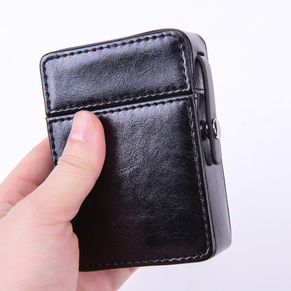 Pocket Leather Cigarette Case – Waterproof Smoking Tools & Accessories for Men