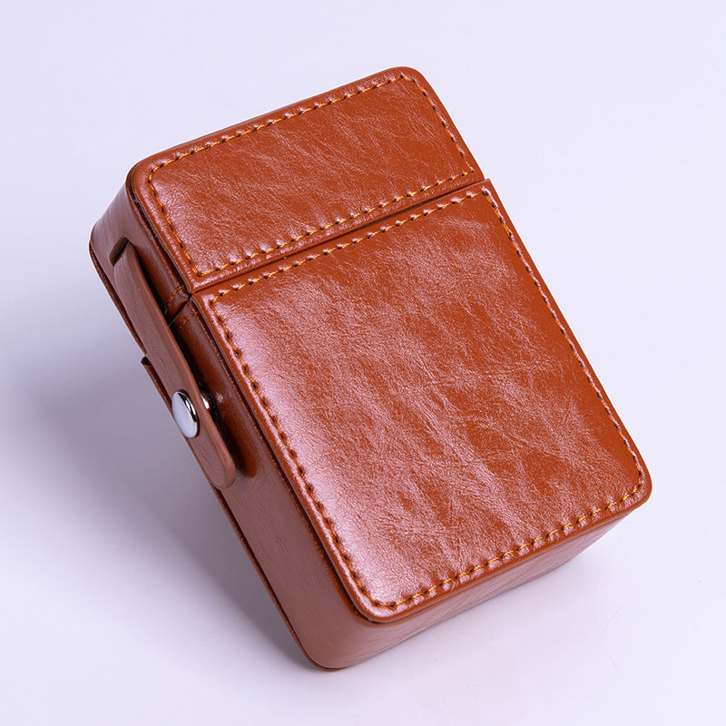 Pocket Leather Cigarette Case – Waterproof Smoking Tools & Accessories for Men