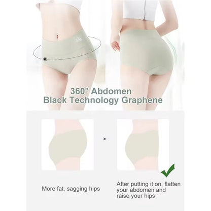 High Waist Pure Cotton Panties Set for Women Comfortable Breathable Briefs in M to XXXL Sizes