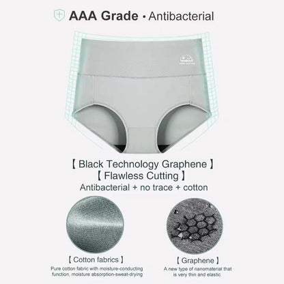 High Waist Pure Cotton Panties Set for Women Comfortable Breathable Briefs in M to XXXL Sizes