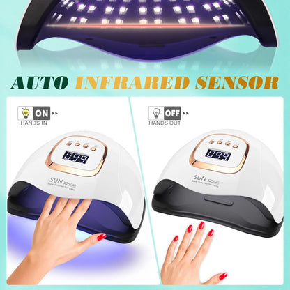 UV LED Nail Lamp for Gel Polish Fast Drying Professional Salon Quality Nail Dryer