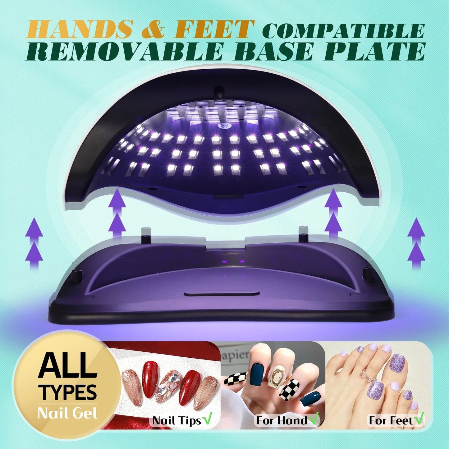 UV LED Nail Lamp for Gel Polish Fast Drying Professional Salon Quality Nail Dryer