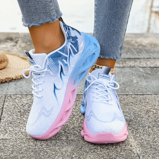 StrideLite Breathable Lightweight Vulcanized Sneakers for Women Outdoor Running Walking Flats