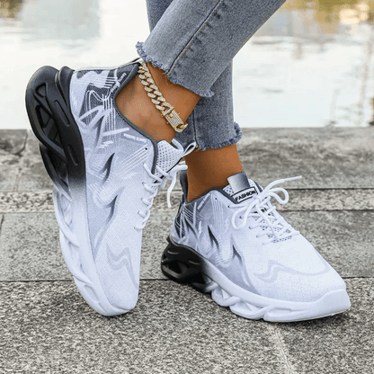 StrideLite Breathable Lightweight Vulcanized Sneakers for Women Outdoor Running Walking Flats