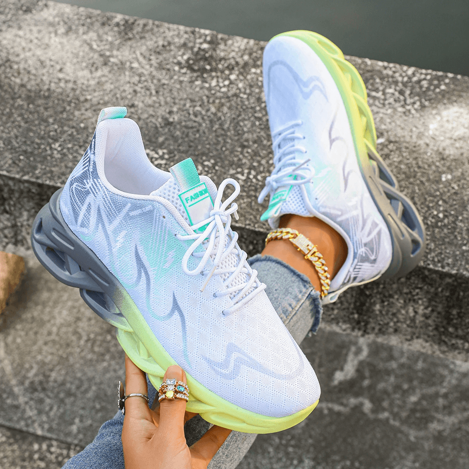 StrideLite Breathable Lightweight Vulcanized Sneakers for Women Outdoor Running Walking Flats