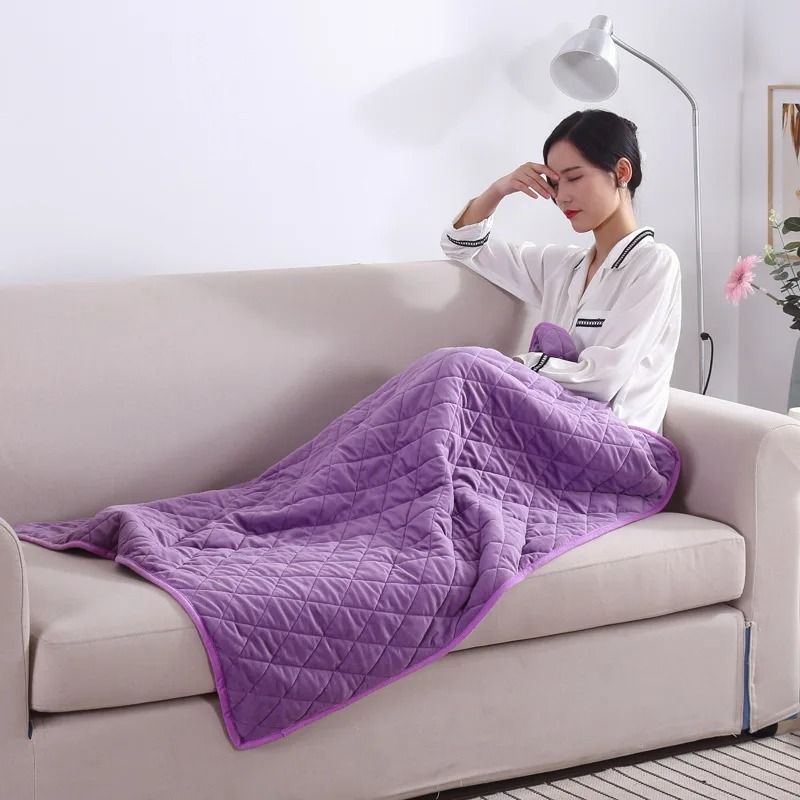 USB Heated Blanket Winter Shawl Washable Electric Body Warmer