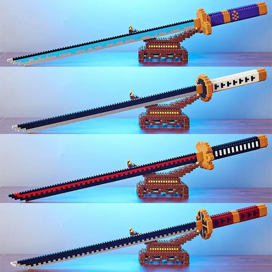 Samurai Sword Building Blocks Kit – Katana-Inspired Ninja Blade Toy for Kids and Anime Collectors