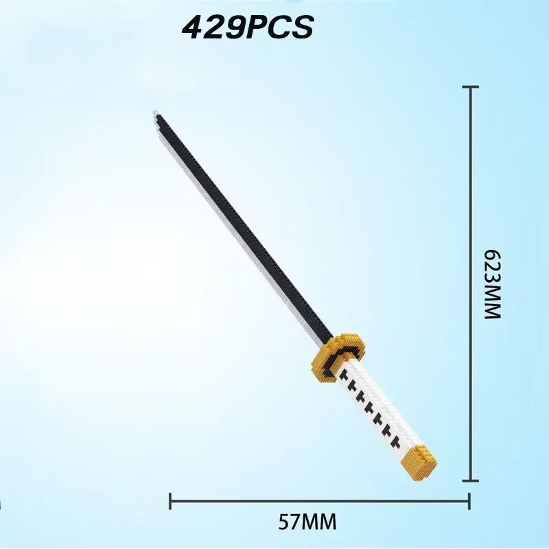 Samurai Sword Building Blocks Kit – Katana-Inspired Ninja Blade Toy for Kids and Anime Collectors