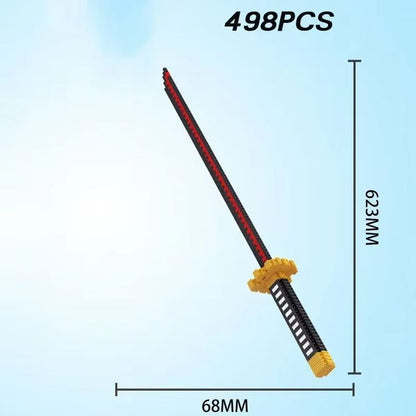 Samurai Sword Building Blocks Kit – Katana-Inspired Ninja Blade Toy for Kids and Anime Collectors
