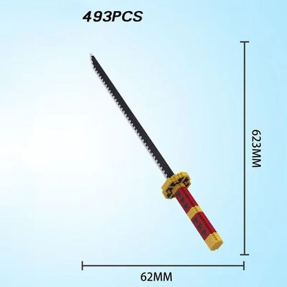 Samurai Sword Building Blocks Kit – Katana-Inspired Ninja Blade Toy for Kids and Anime Collectors
