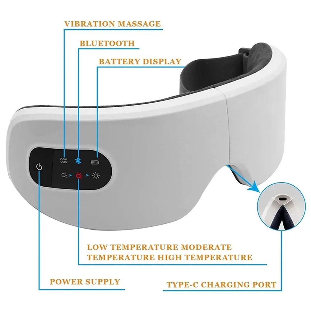 Smart Electric Eye Massager with Heat and Music Therapy