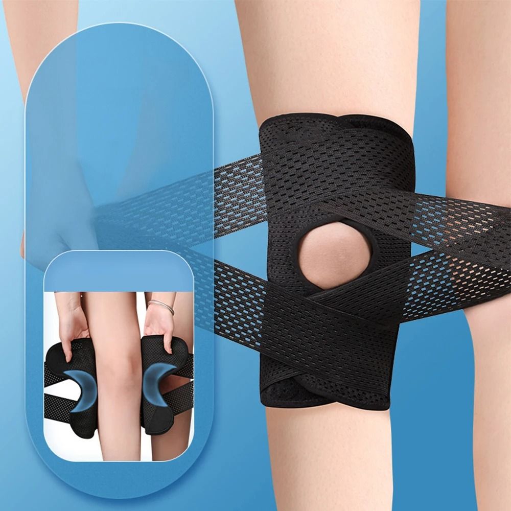 Elastic Compression Sports Knee Pad Support Brace for Men and Women