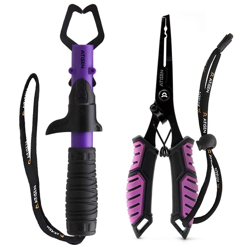 Stainless Steel Fishing Lip Gripper Professional Fish Grabber Tool