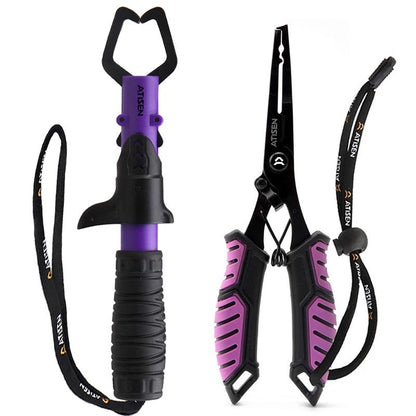 Stainless Steel Fishing Lip Gripper Professional Fish Grabber Tool