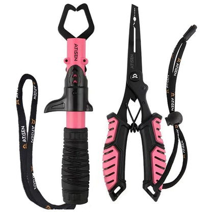 Stainless Steel Fishing Lip Gripper Professional Fish Grabber Tool