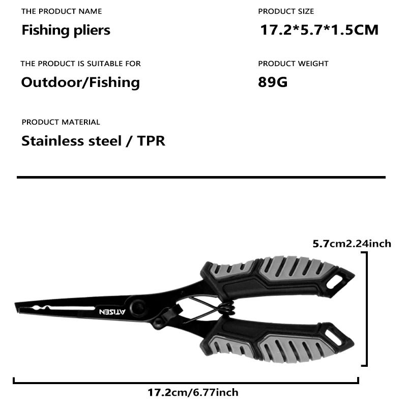 Stainless Steel Fishing Lip Gripper Professional Fish Grabber Tool