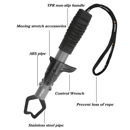 Stainless Steel Fishing Lip Gripper Professional Fish Grabber Tool