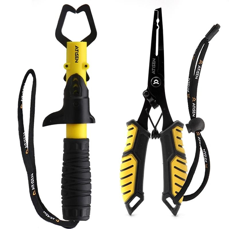 Stainless Steel Fishing Lip Gripper Professional Fish Grabber Tool