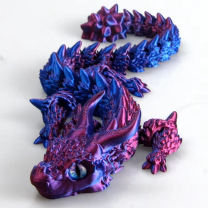 Movable 3D Printed Dragon Toy – Articulated Fidget & Desk Ornament for Stress Relief & Gifting