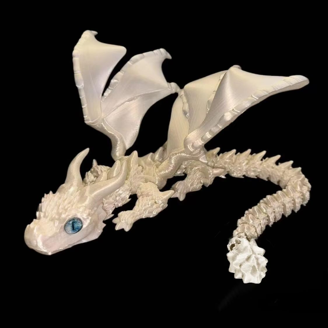 Movable 3D Printed Dragon Toy – Articulated Fidget & Desk Ornament for Stress Relief & Gifting